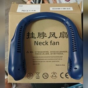 SOLD Portable Blue Neck Fan